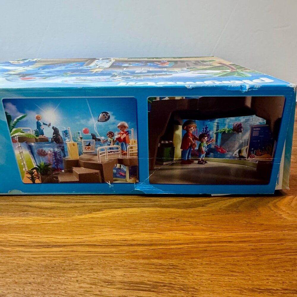 PLAYMOBIL Aquarium Set 9060 Retired Pool Zoo Sea Lion New In Box 112 Pieces 4+ - Picture 7 of 8